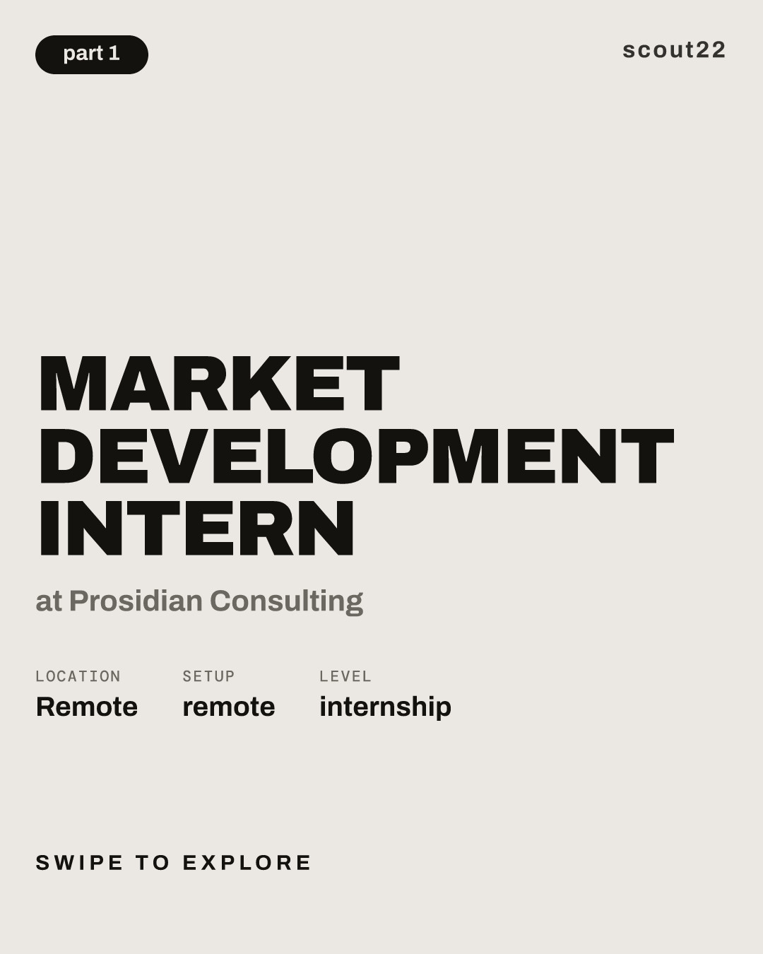 Market Development Intern at Prosidian Consulting