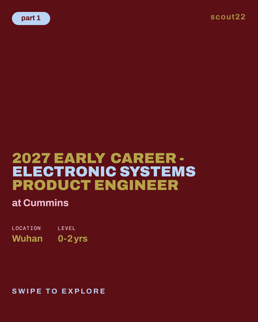 2027 Early Career - Electronic Systems Product Engineer at Cummins