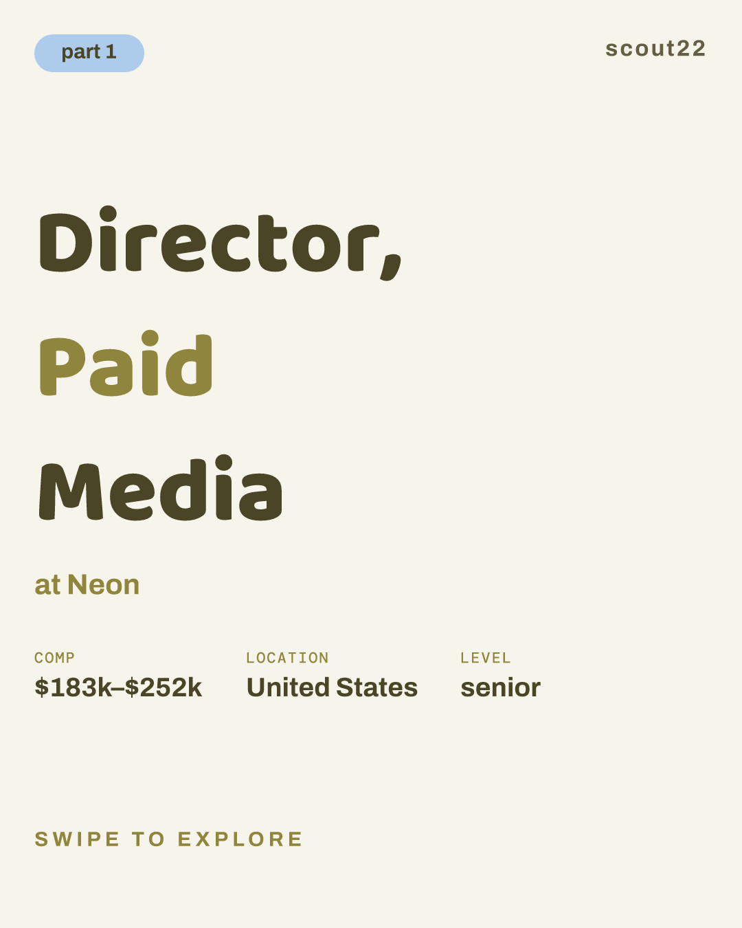 Director, Paid Media at Neon