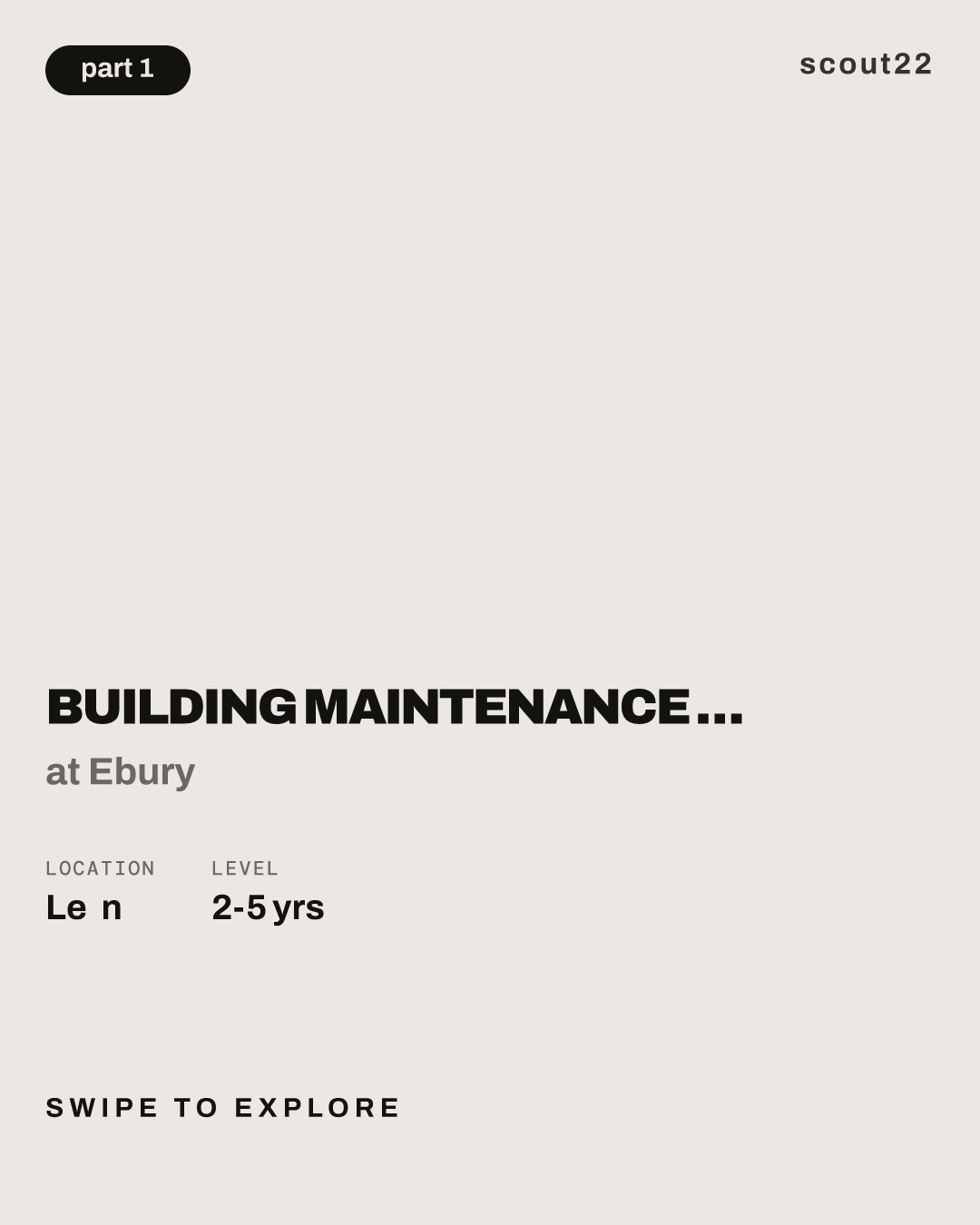 Building Maintenance & Security Junior Coordinator at Ebury