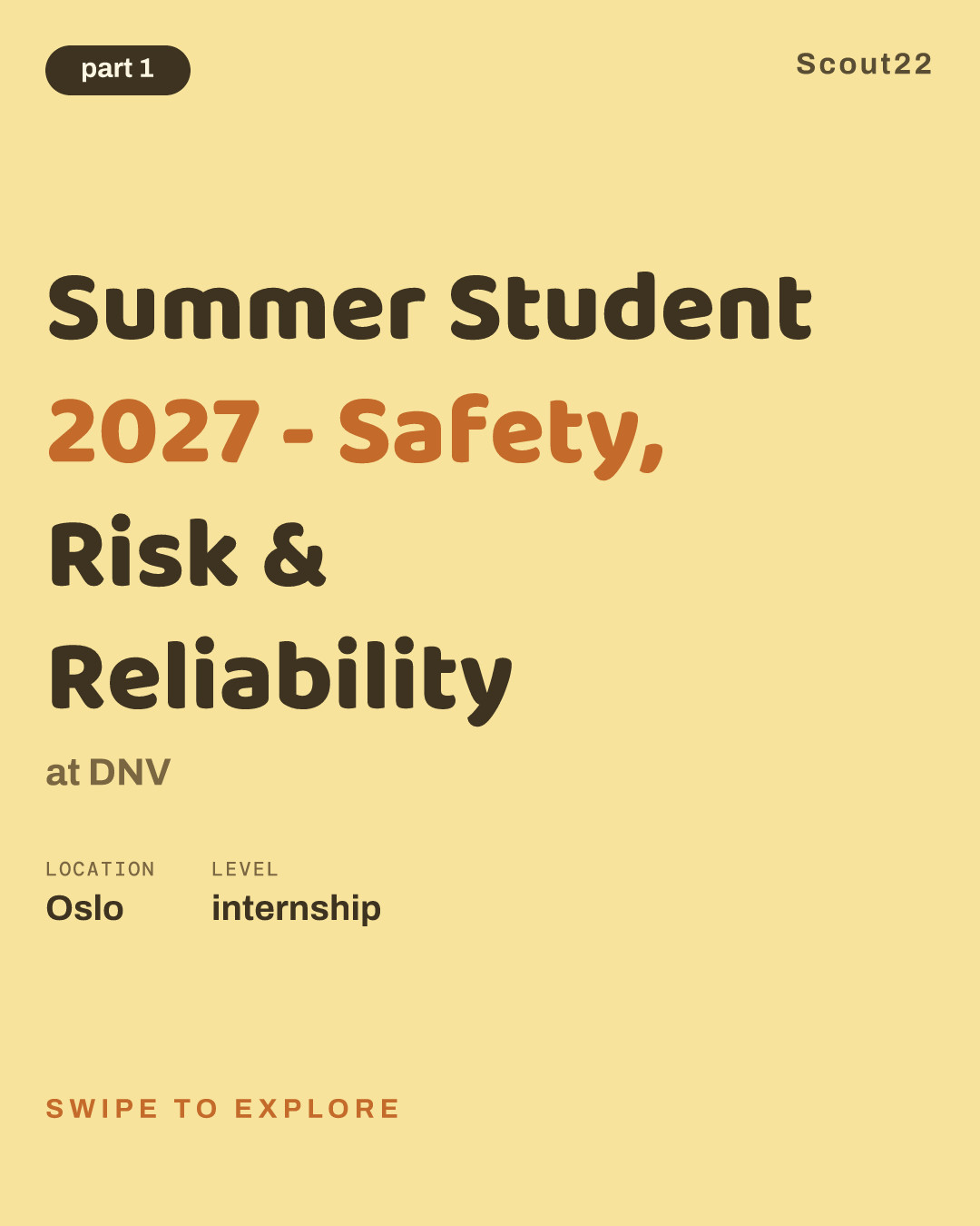 Summer Student 2027 - Safety, Risk & Reliability at DNV