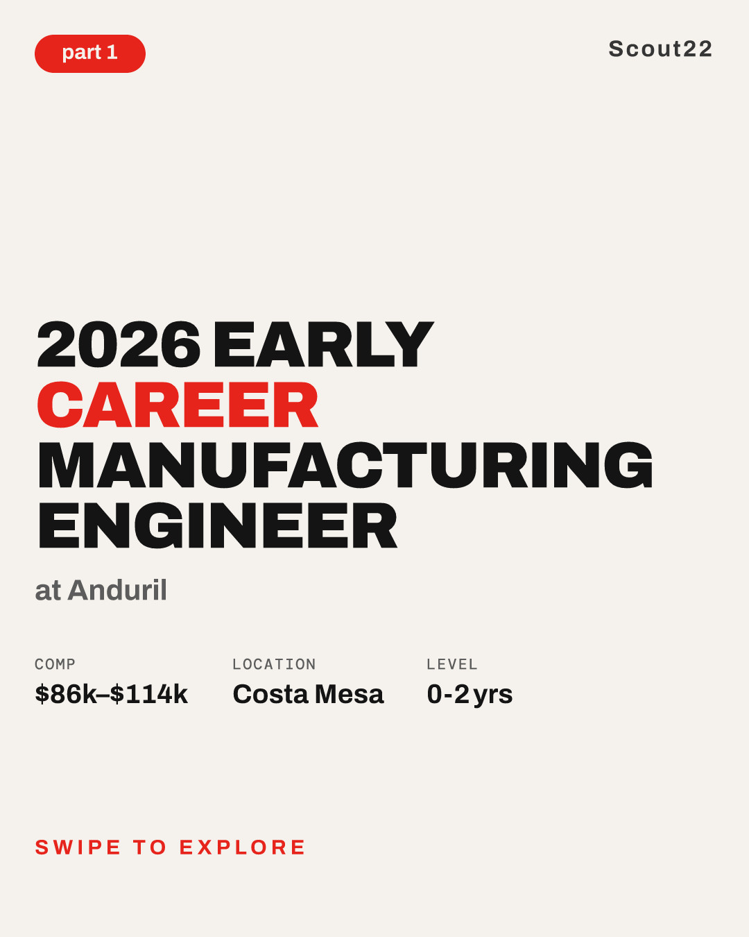 2026 Early Career Manufacturing Engineer at Anduril