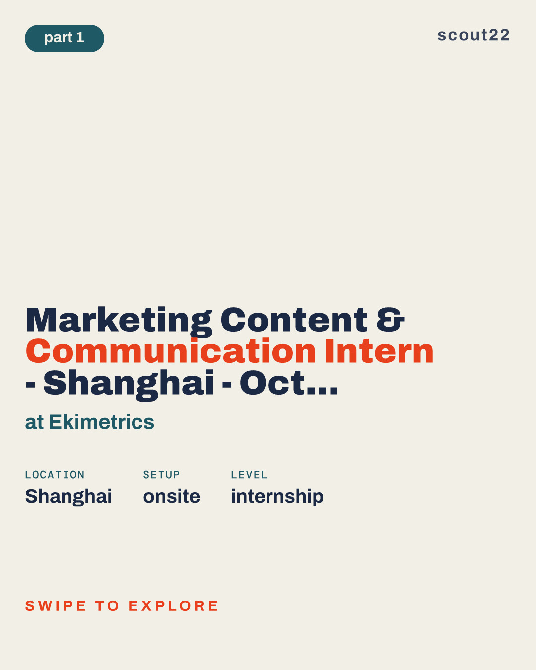 Marketing Content & Communication Intern - Shanghai - Oct 2026 at Ekimetrics