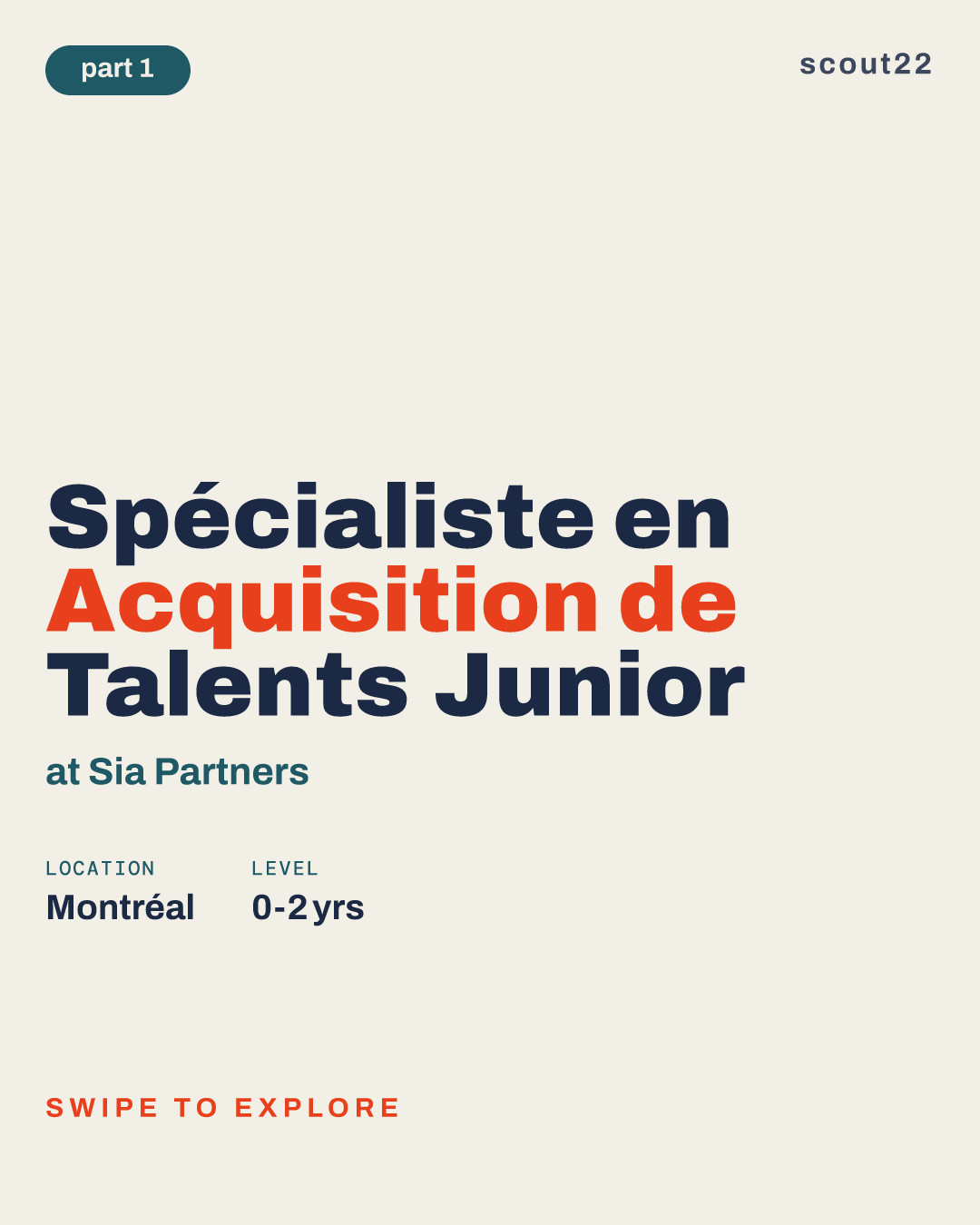 Spécialiste en Acquisition de Talents Junior at Sia Partners
