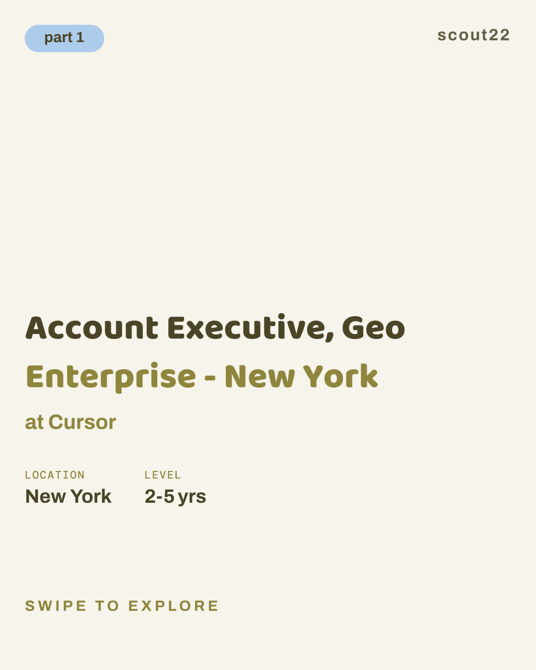 Account Executive, Geo Enterprise - New York at Cursor