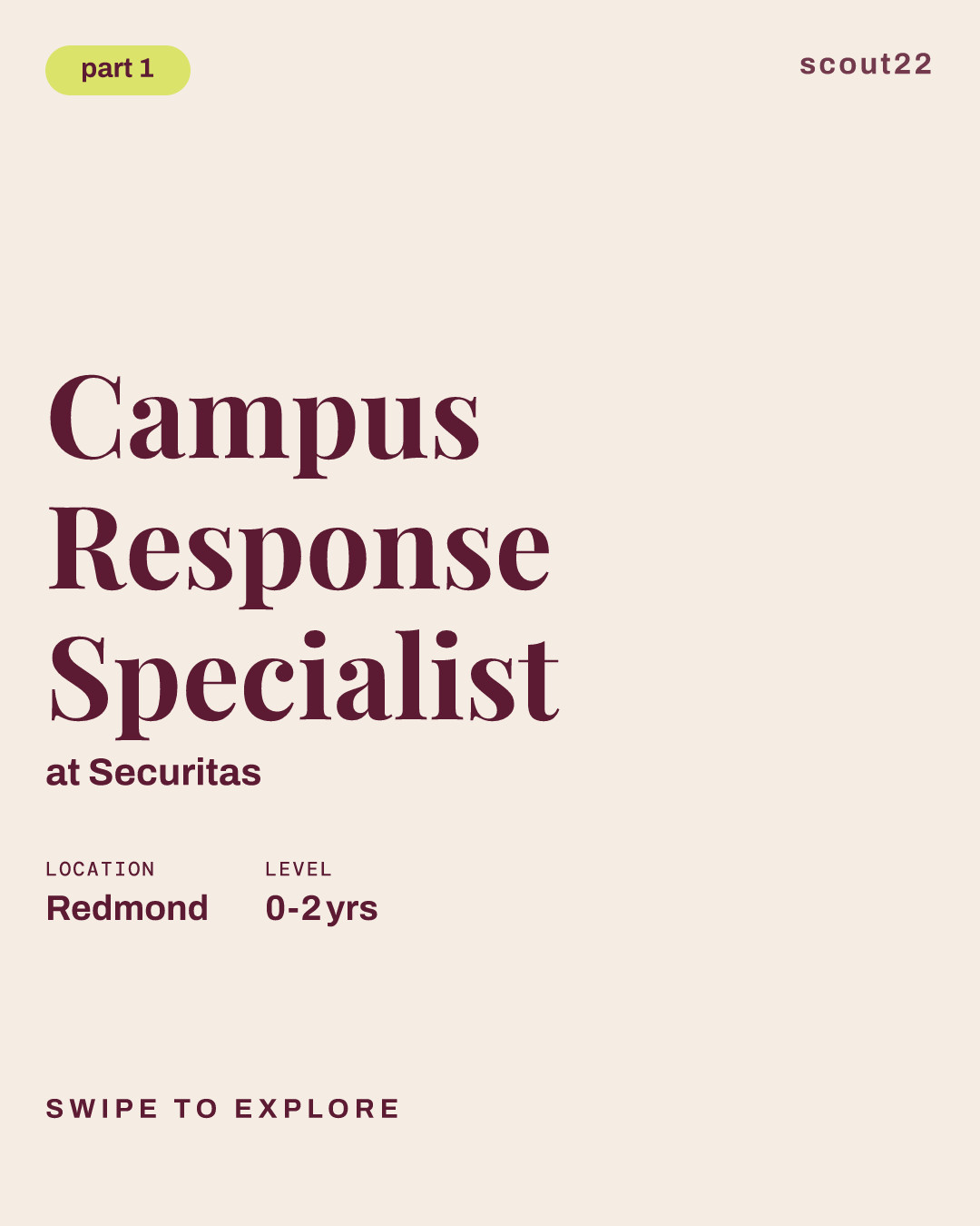Campus Response Specialist at Securitas