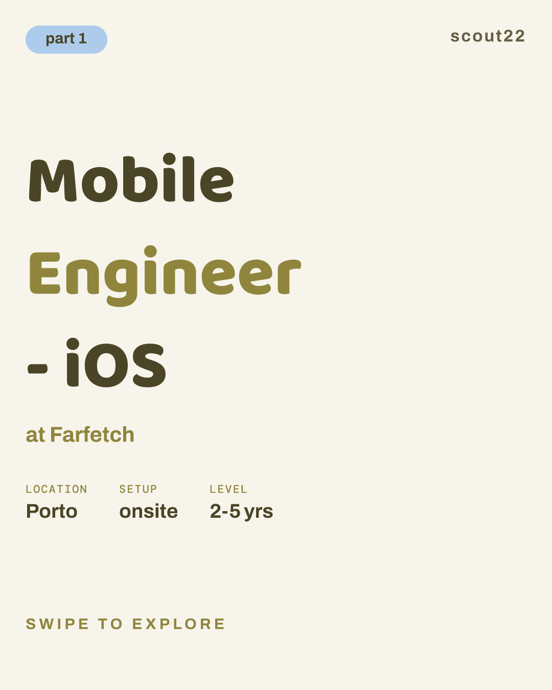 Mobile Engineer - iOS at Farfetch