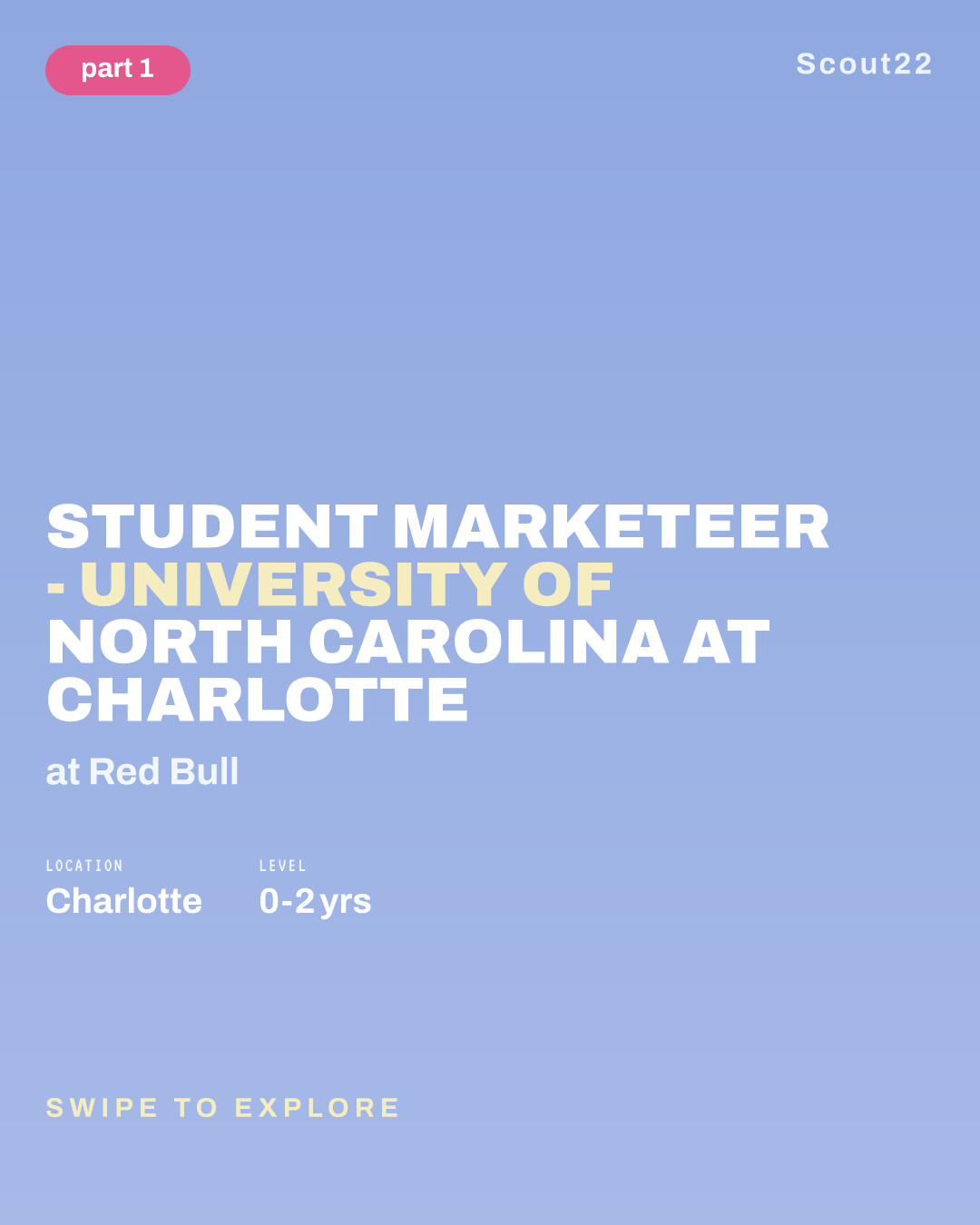 Student Marketeer - University of North Carolina at Charlotte at Red Bull