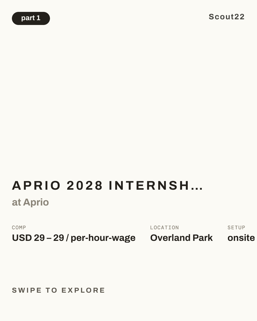 Aprio 2028 Internship Application - Tax/Audit - Overland Park, KS at Aprio
