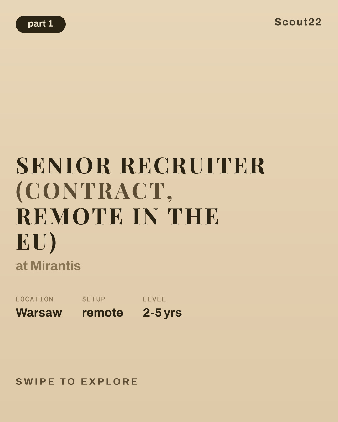 Senior Recruiter (Contract, Remote in the EU) at Mirantis