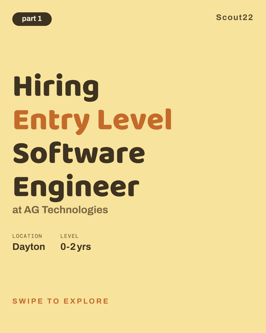 Hiring Entry Level Software Engineer at AG Technologies