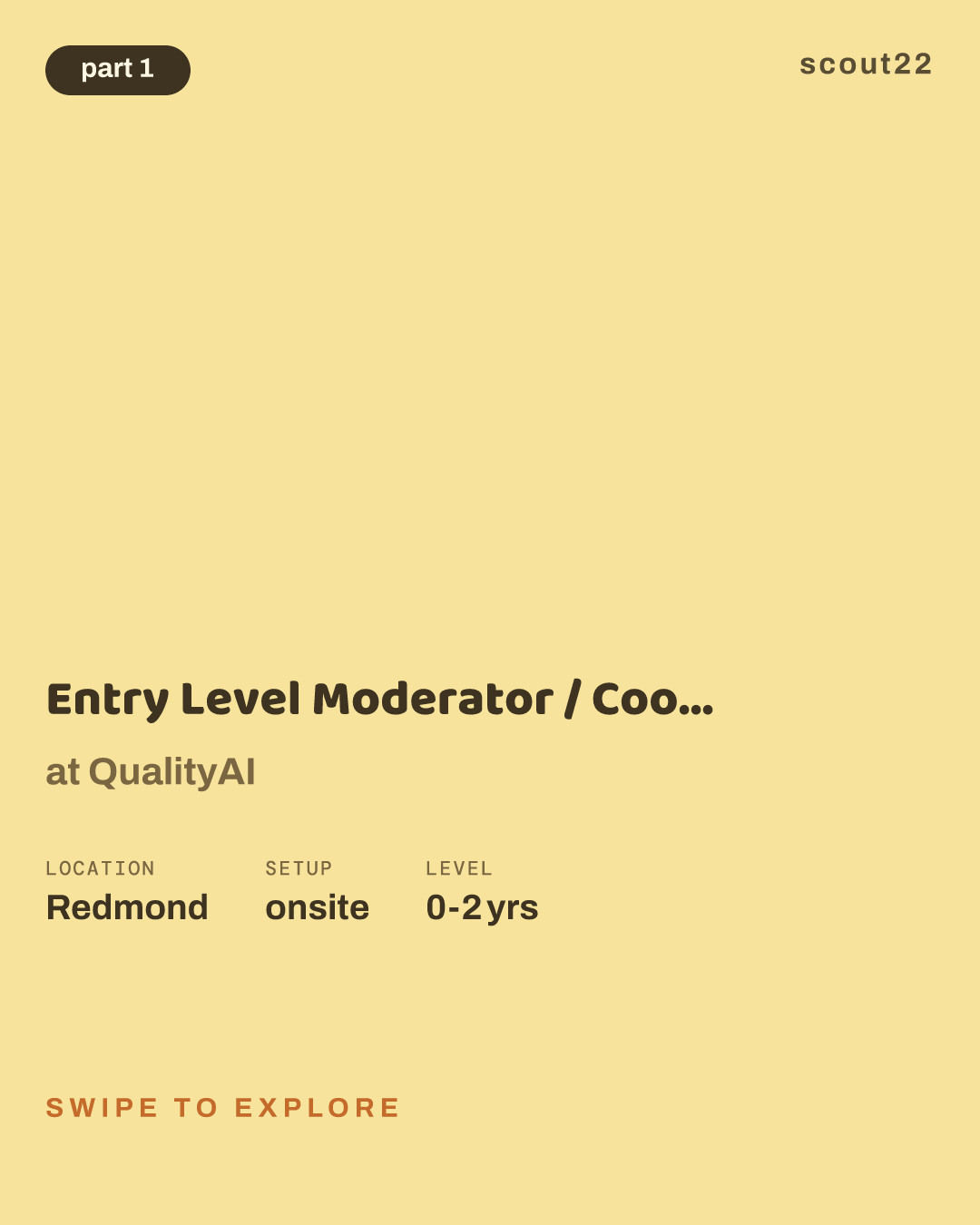 Entry Level Moderator / Coordinator (Data Collection) at QualityAI