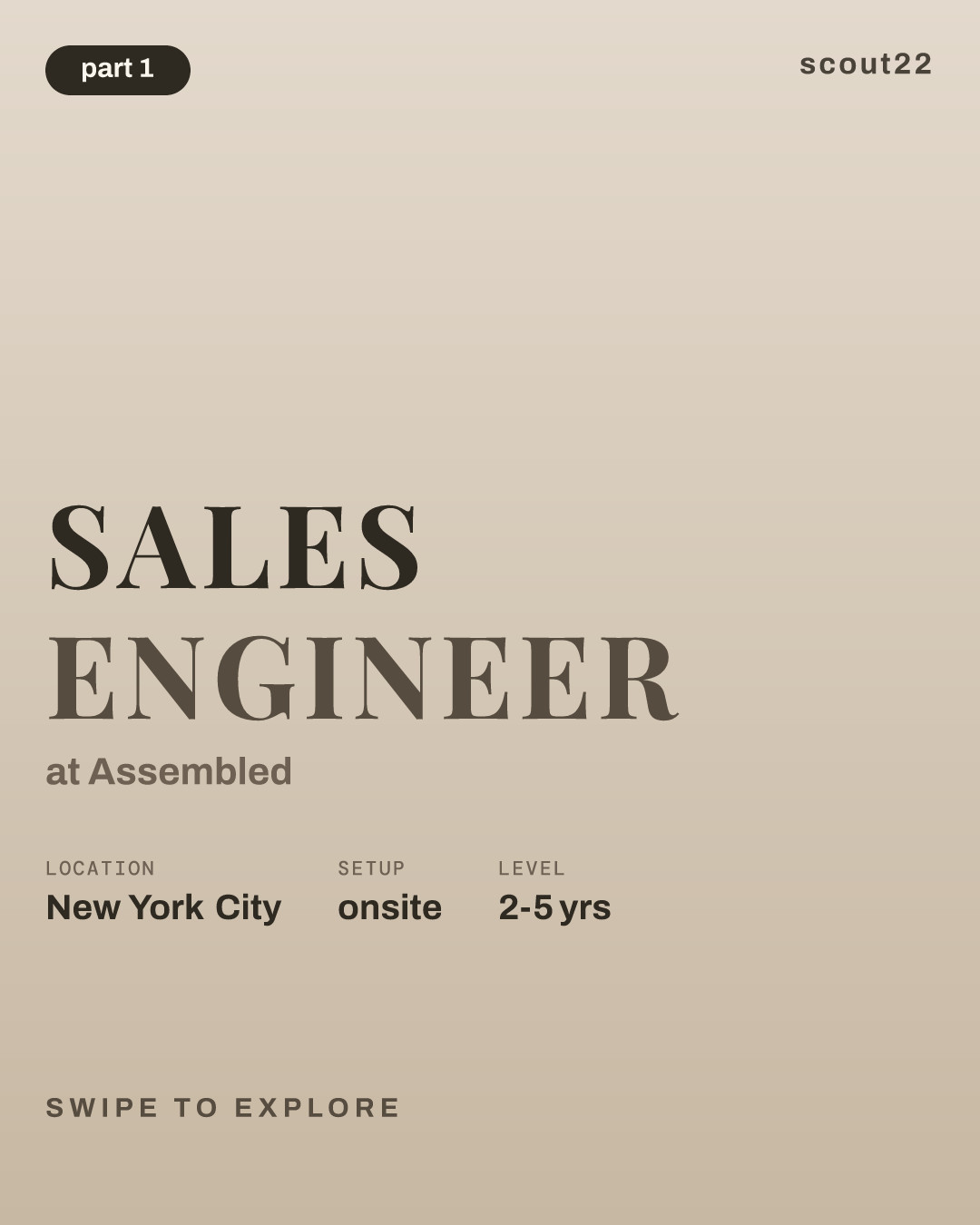 Sales Engineer at Assembled