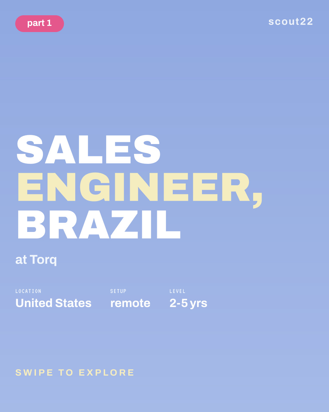 Sales Engineer, Brazil at Torq