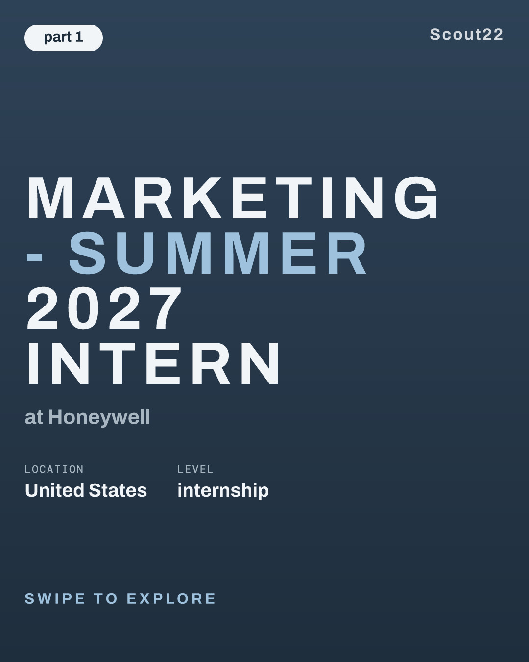 Marketing - Summer 2027 Intern at Honeywell