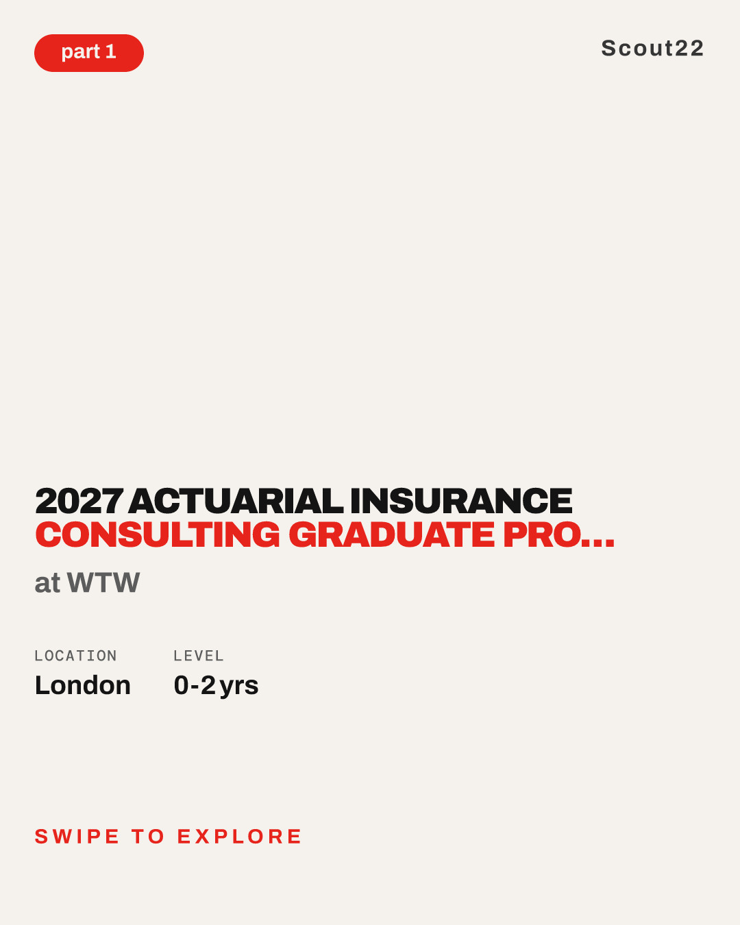 2027 Actuarial Insurance Consulting Graduate Programme, Property & Casualty, London/Reigate/Cambridge at WTW