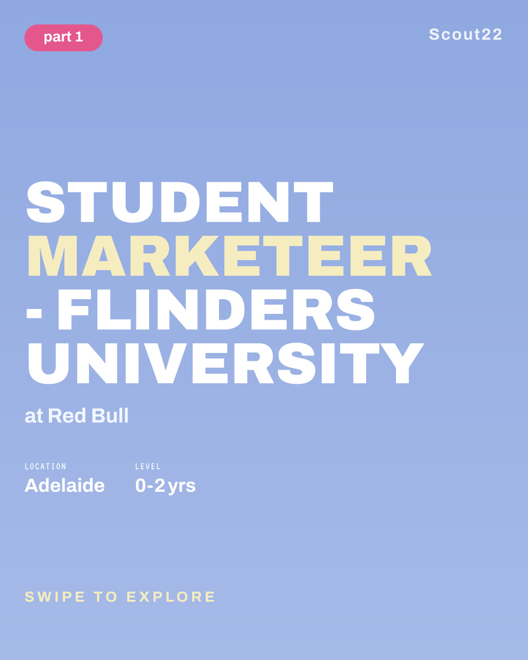 Student Marketeer - Flinders University at Red Bull
