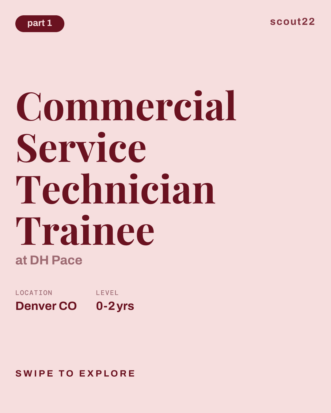 Commercial Service Technician Trainee at DH Pace