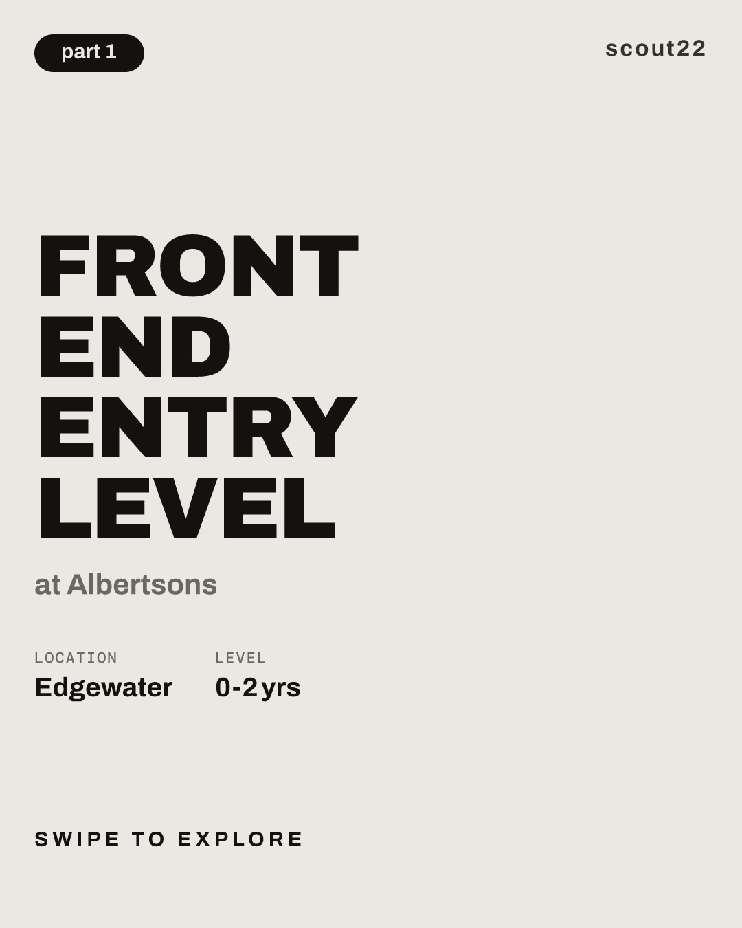 Front End Entry Level at Albertsons