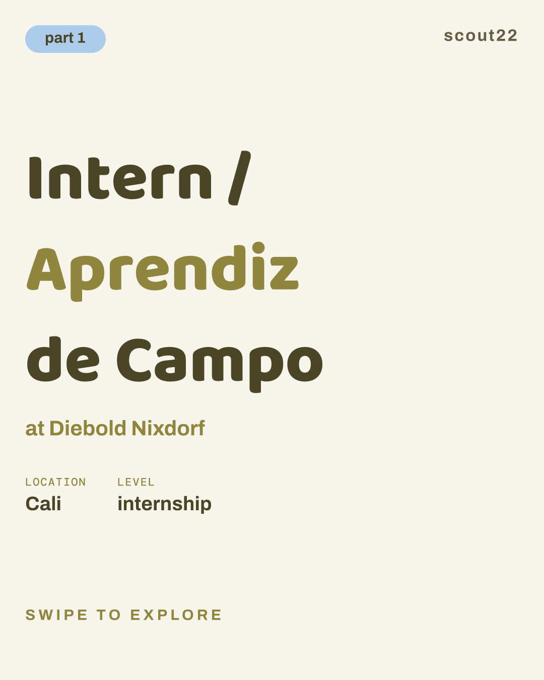 Intern / Aprendiz de Campo at Diebold Nixdorf