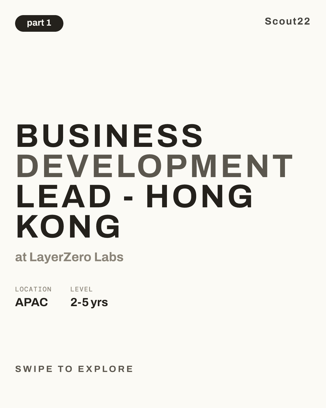 Business Development Lead - Hong Kong at LayerZero Labs