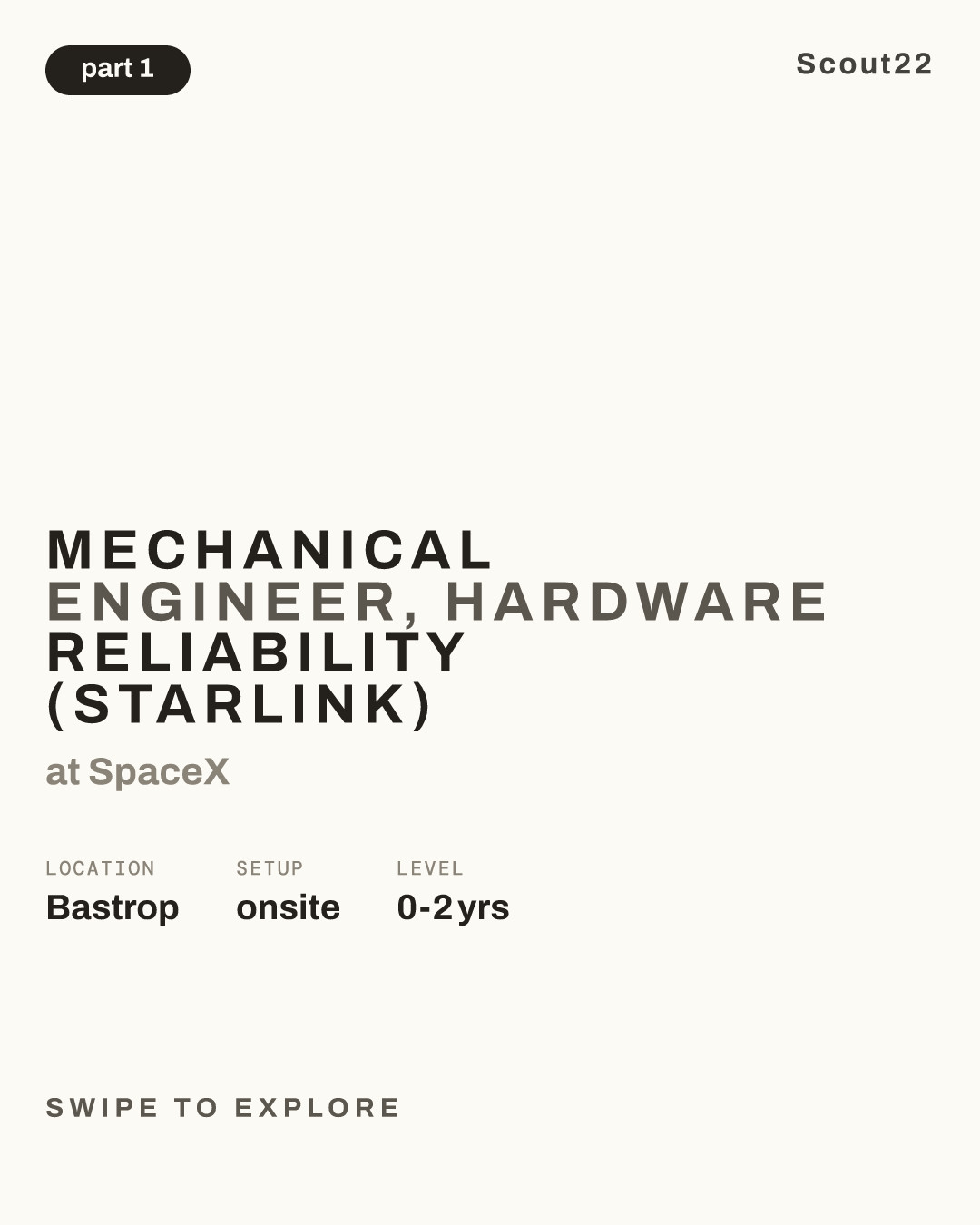 Mechanical Engineer, Hardware Reliability (Starlink) at SpaceX