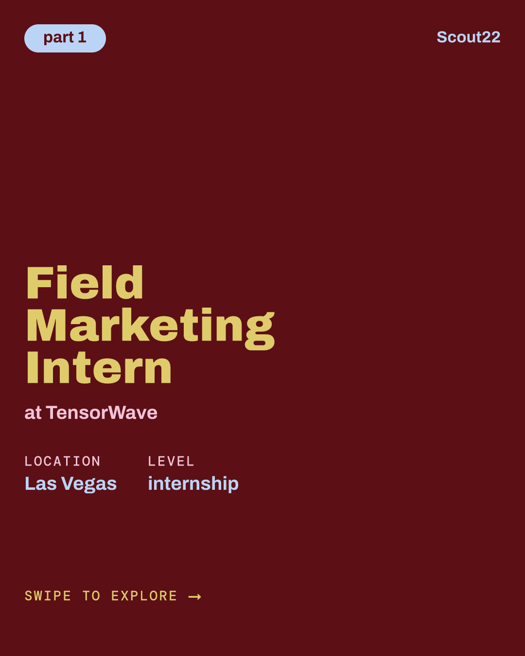 Field Marketing Intern at TensorWave