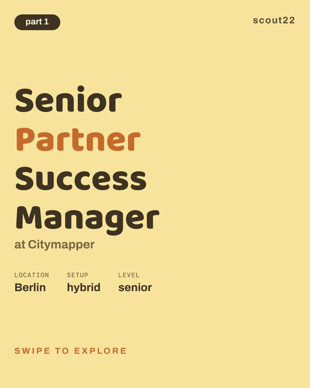 Senior Partner Success Manager at Citymapper