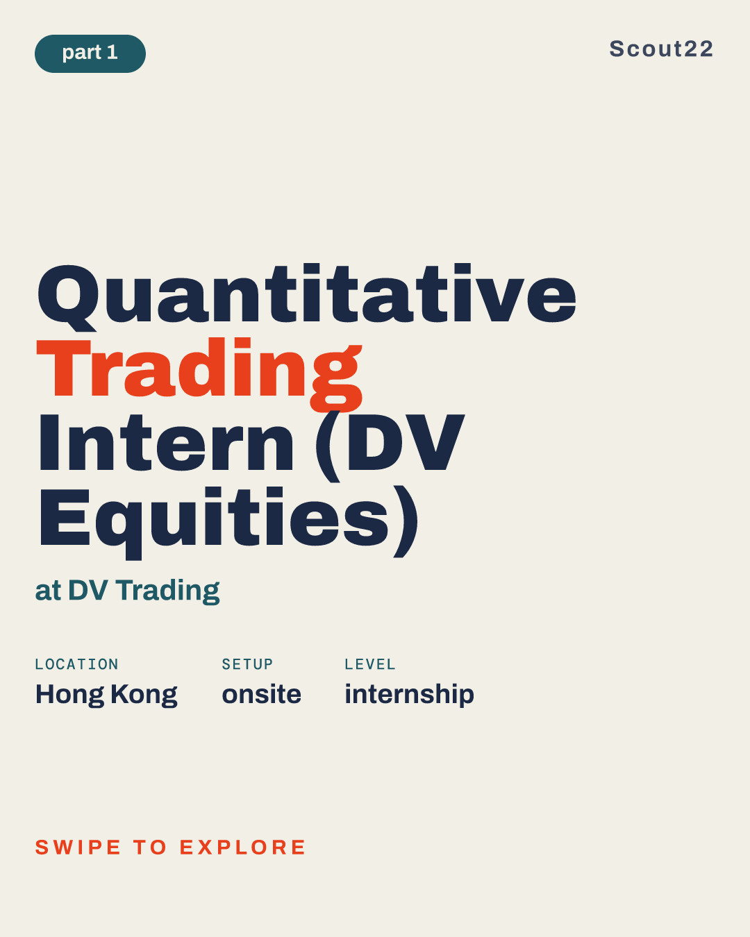 Quantitative Trading Intern (DV Equities) at DV Trading