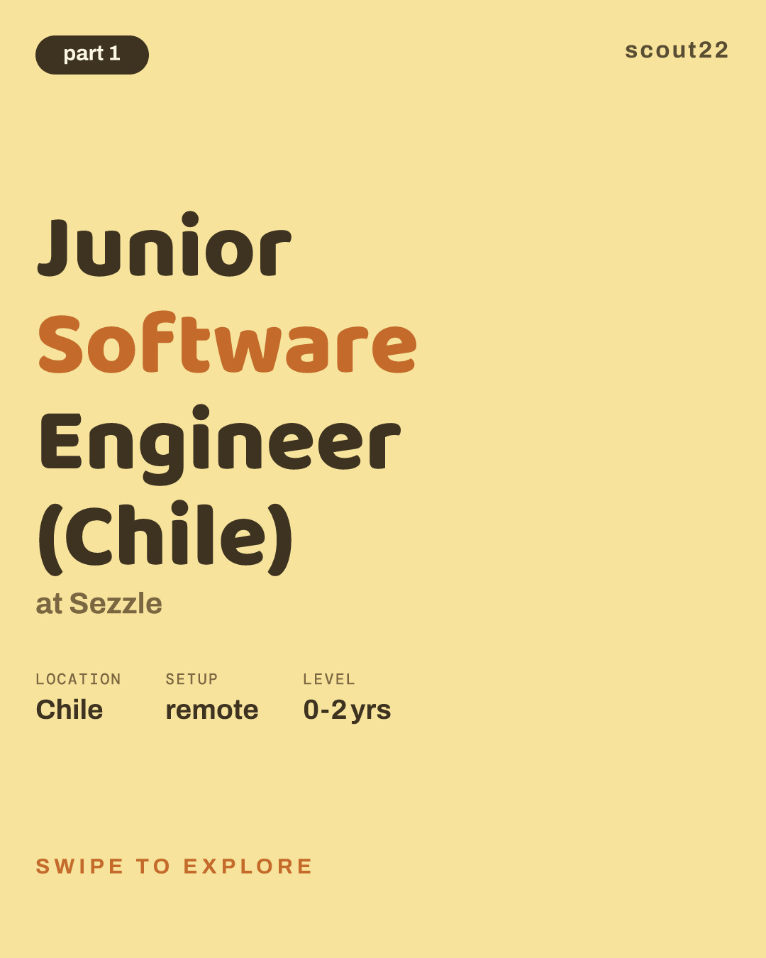 Junior Software Engineer (Chile) at Sezzle