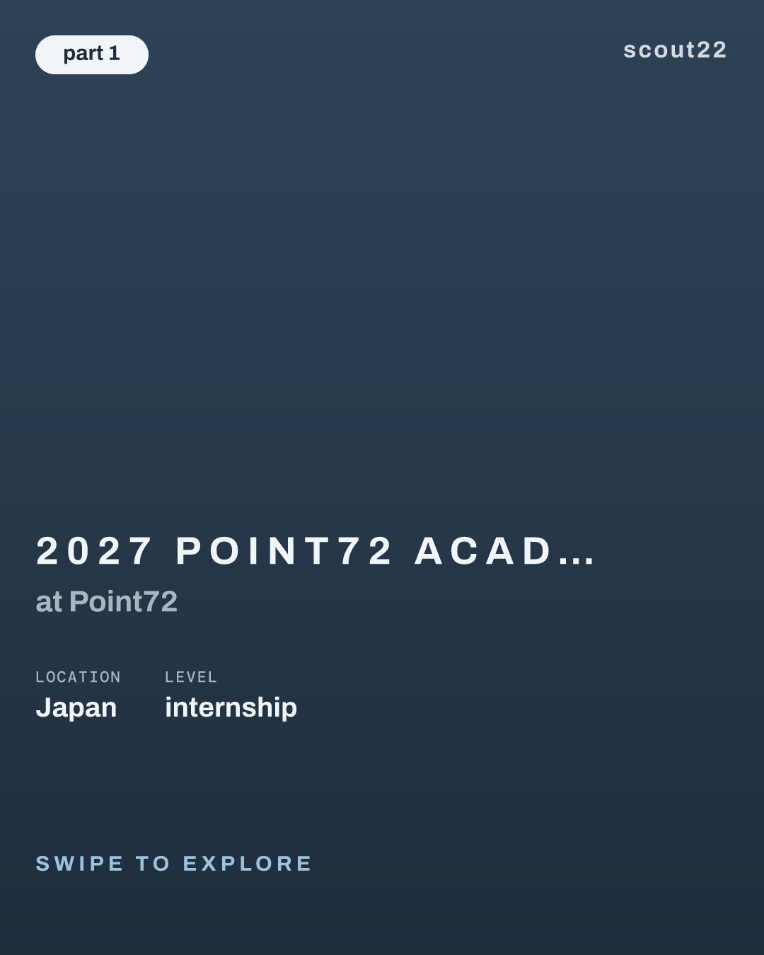 2027 Point72 Academy Investment Analyst Summer Internship Program - Japan at Point72