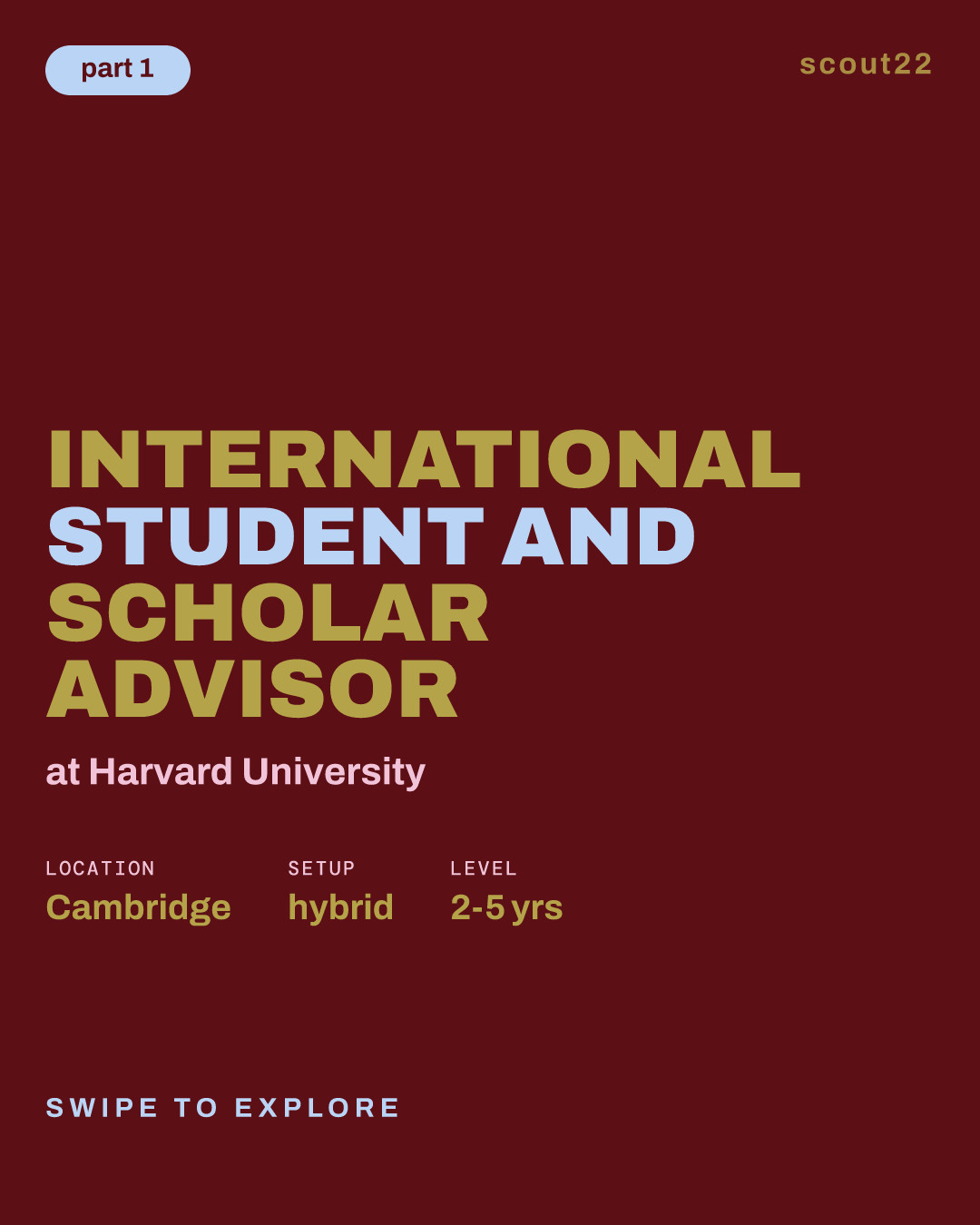 International Student and Scholar Advisor at Harvard University
