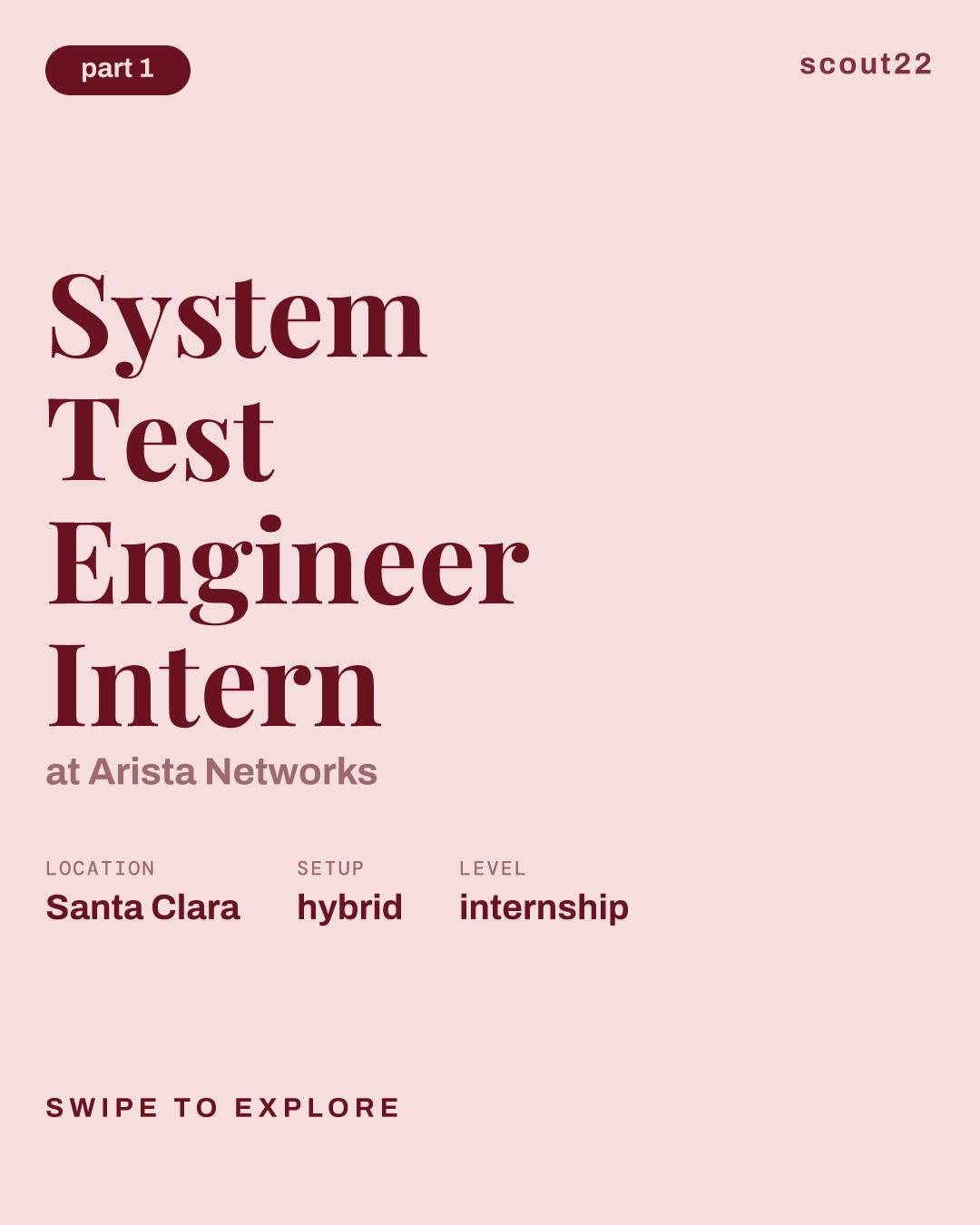 System Test Engineer  Intern at Arista Networks
