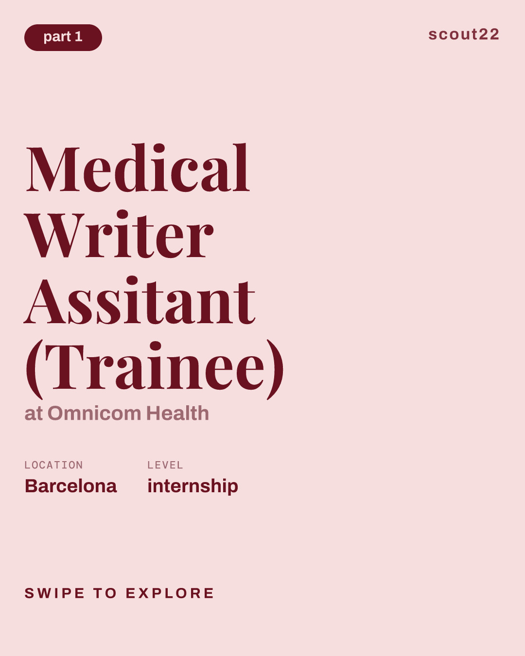 Medical Writer Assitant (Trainee) at Omnicom Health