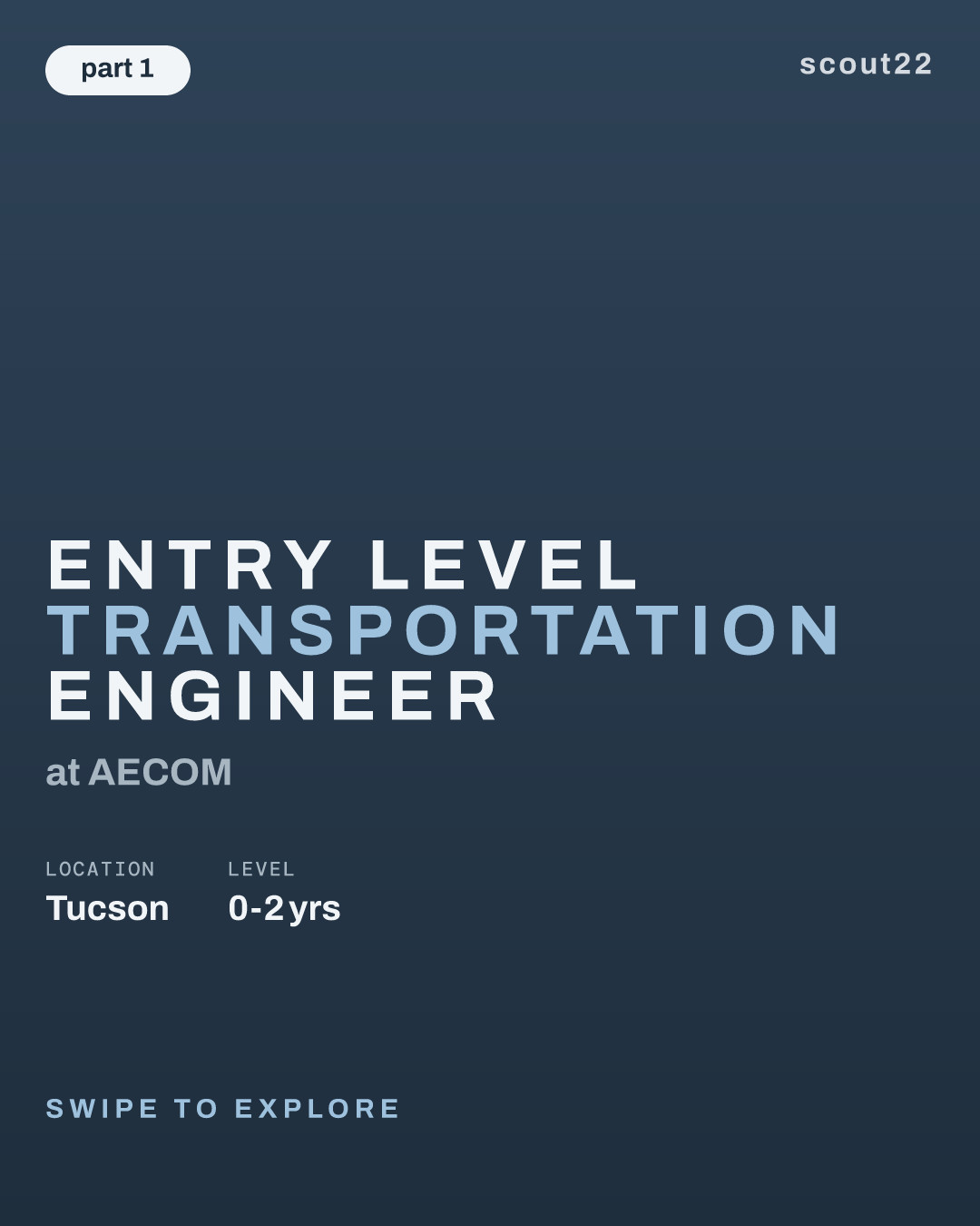 Entry Level Transportation Engineer at AECOM