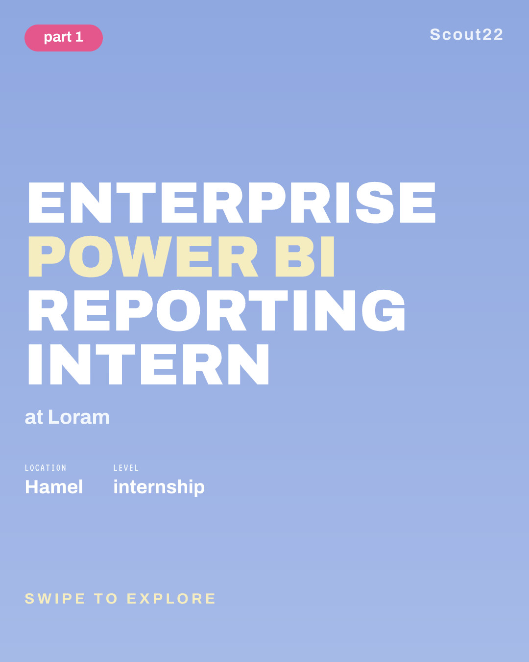 Enterprise Power BI Reporting Intern at Loram