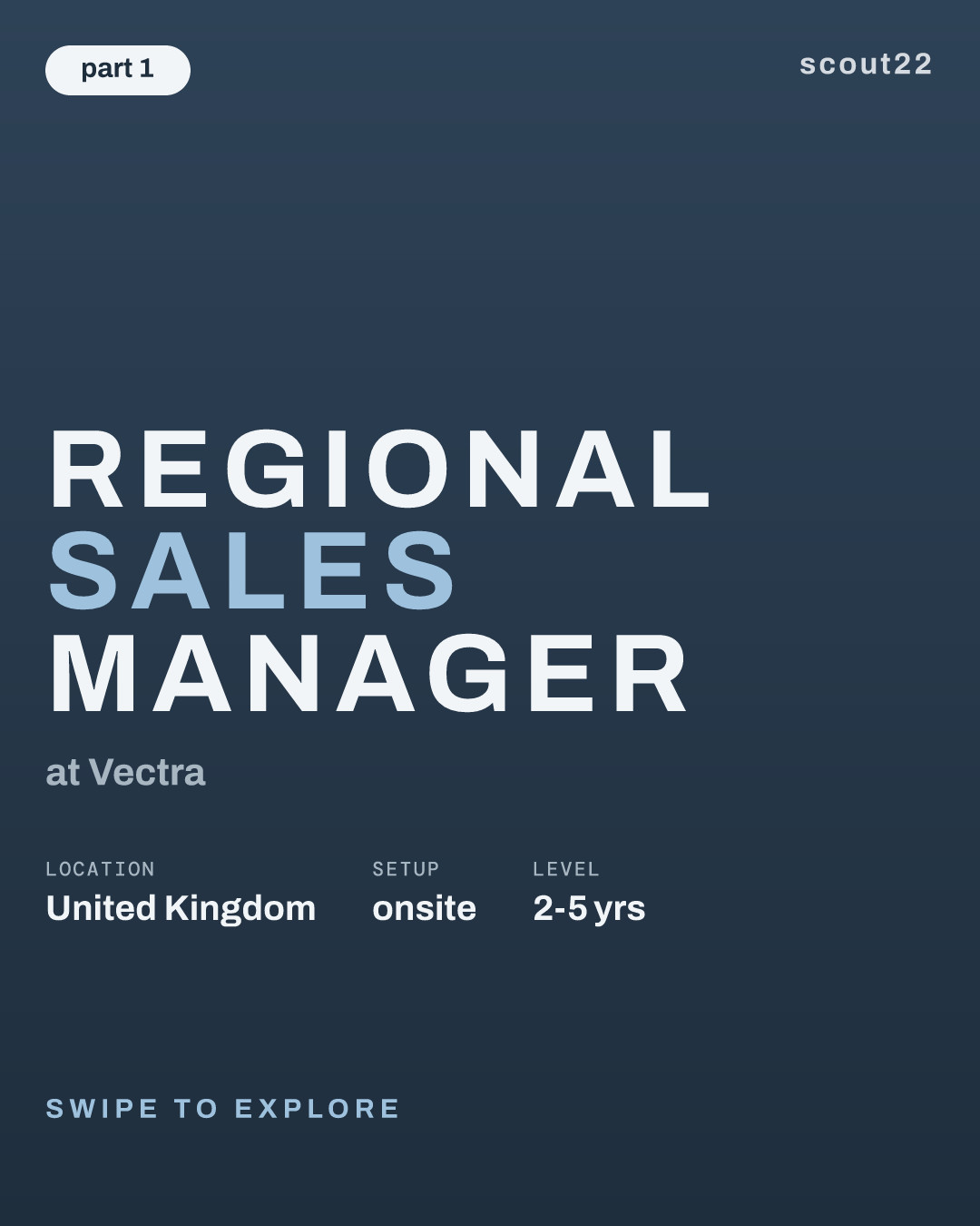Regional Sales Manager at Vectra