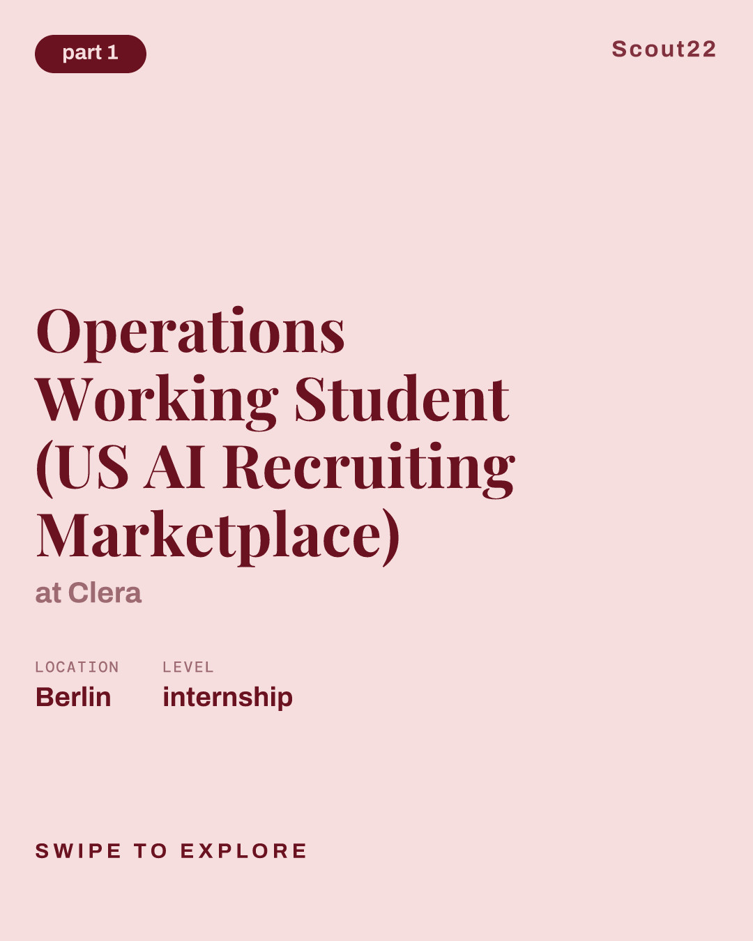 Operations Working Student (US AI Recruiting Marketplace) at Clera