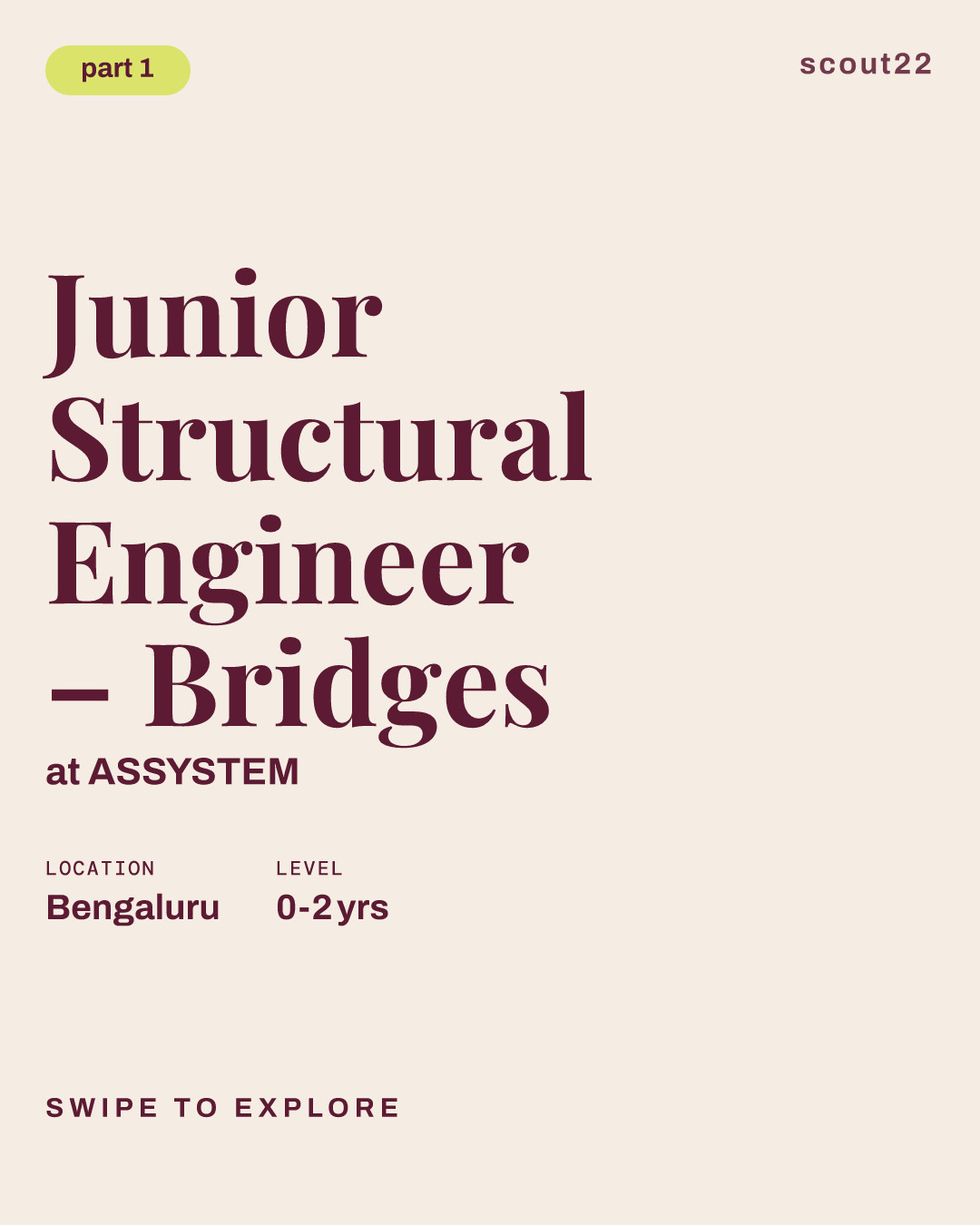 Junior Structural Engineer – Bridges at ASSYSTEM