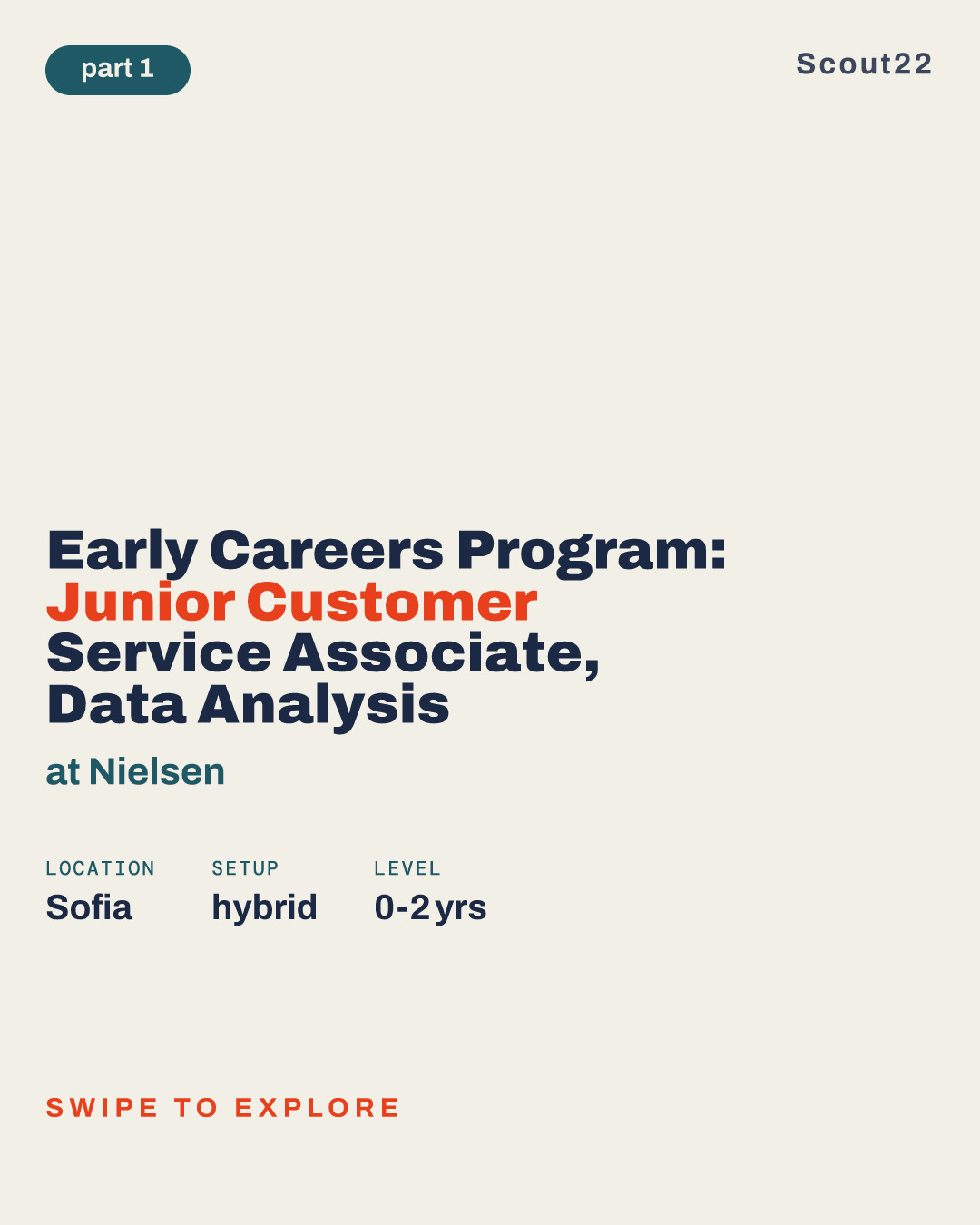 Early Careers Program: Junior Customer Service Associate, Data Analysis at Nielsen