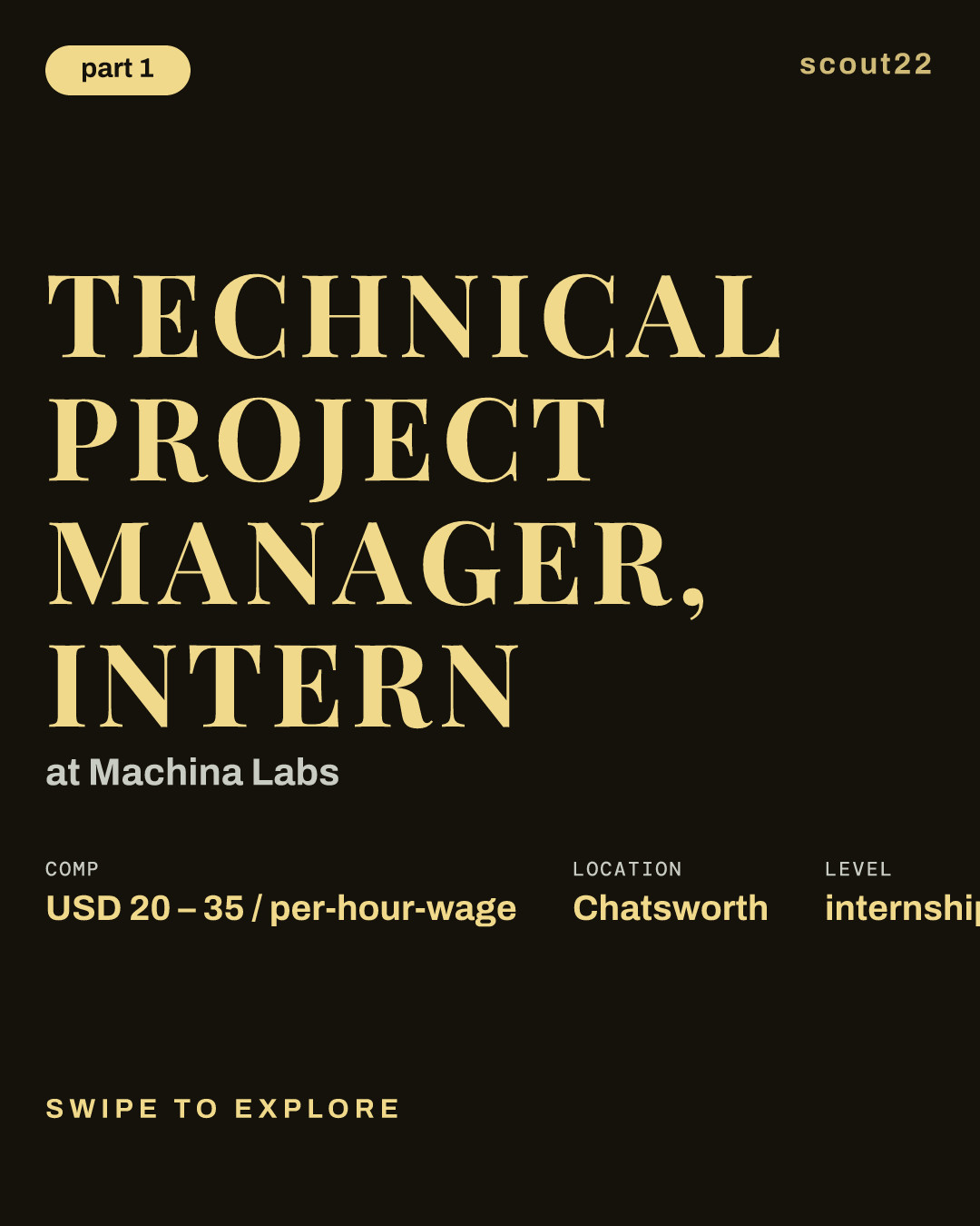 Technical Project Manager, Intern at Machina Labs