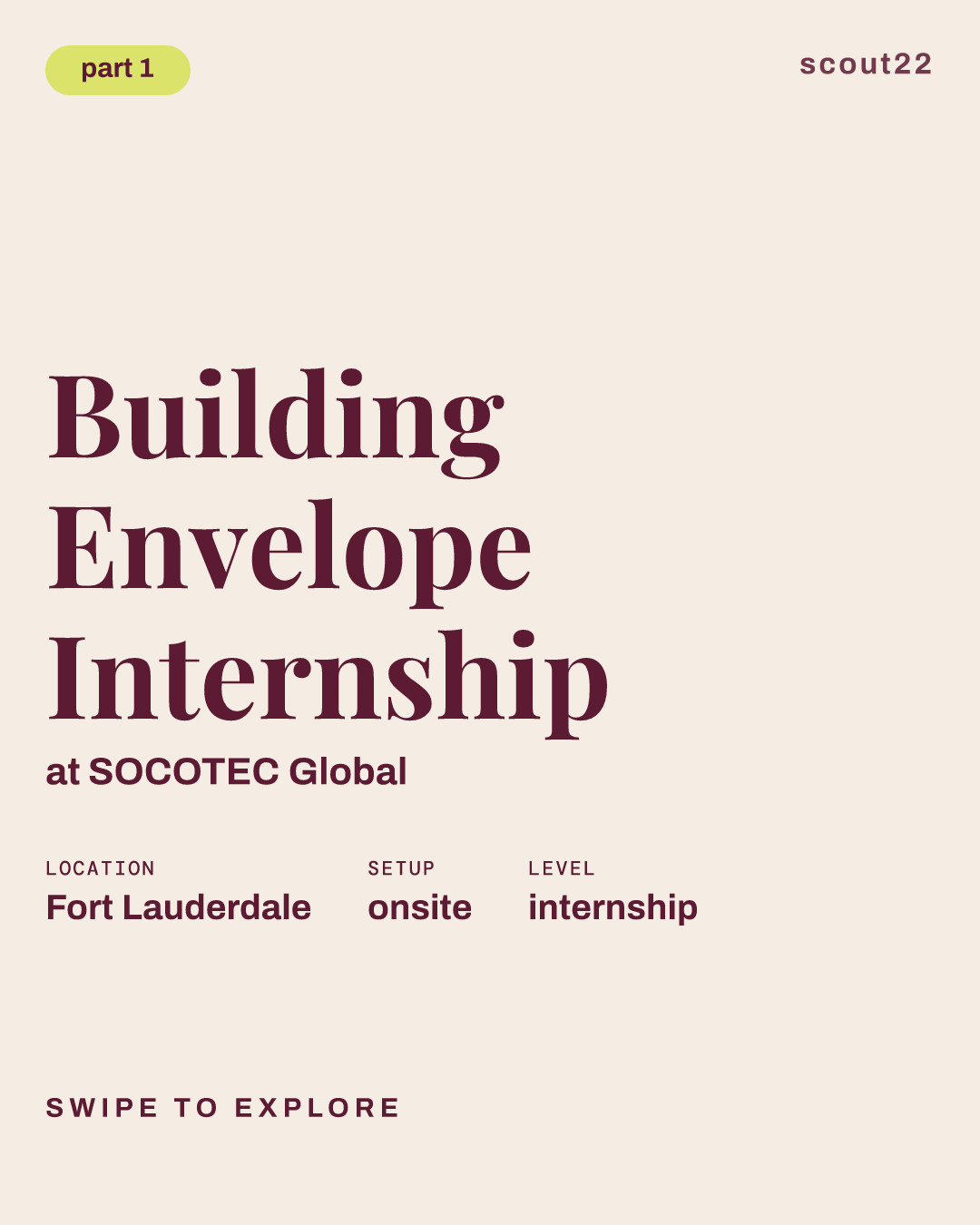 Building Envelope Internship at SOCOTEC Global