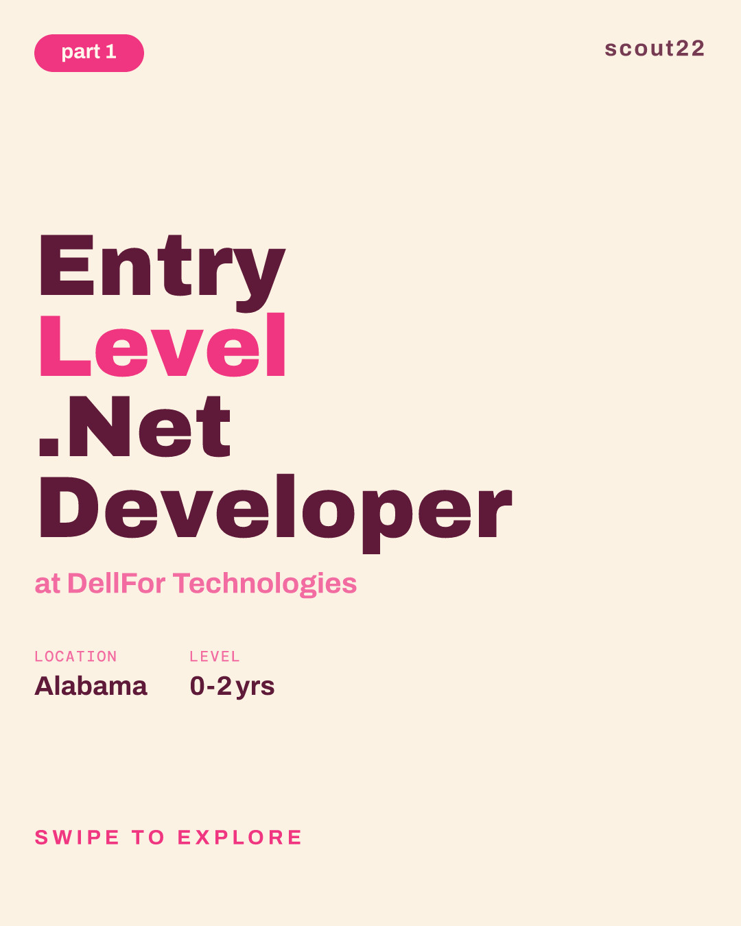 Entry Level .Net Developer at DellFor Technologies