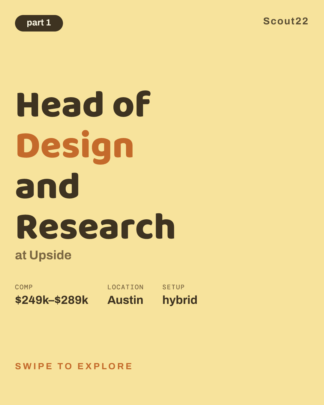 Head of Design and Research at Upside