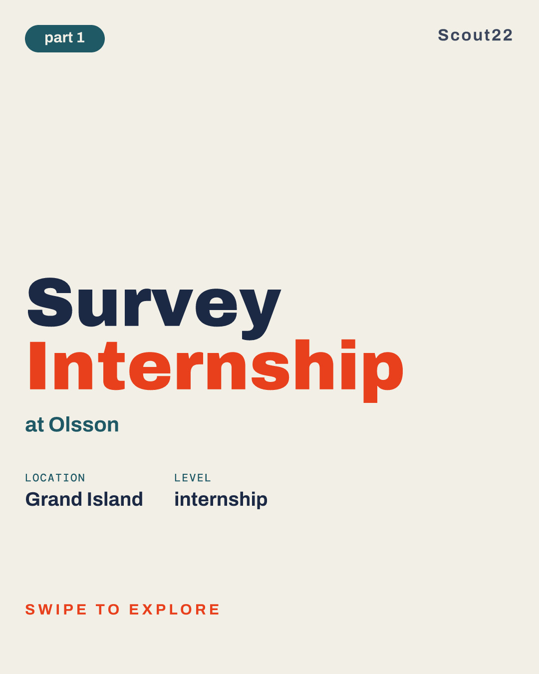 Survey Internship at Olsson