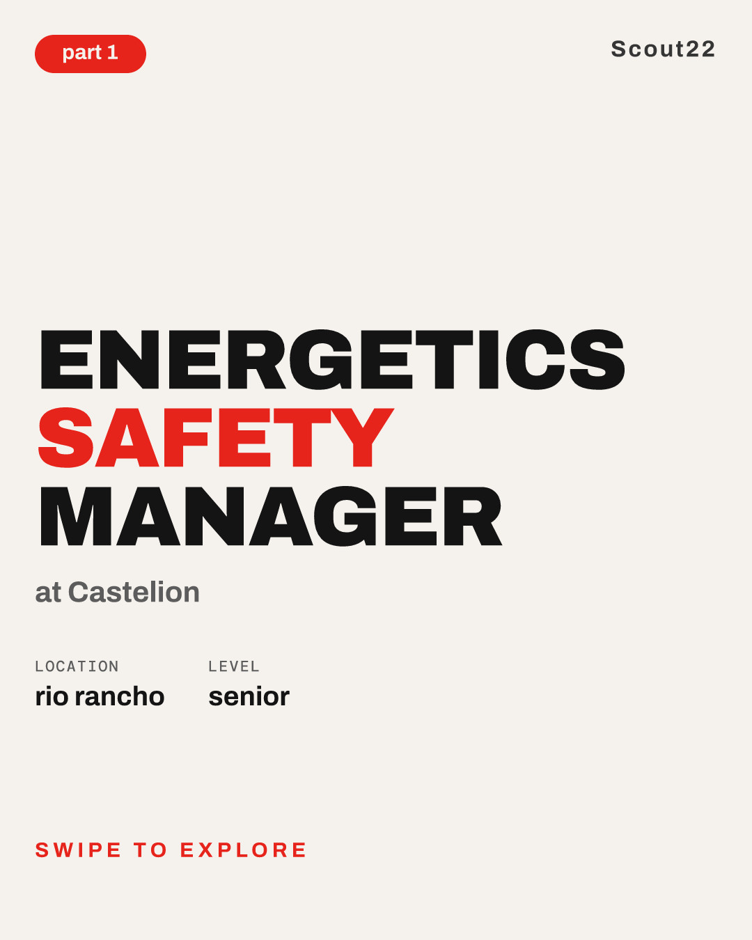 Energetics Safety Manager at Castelion