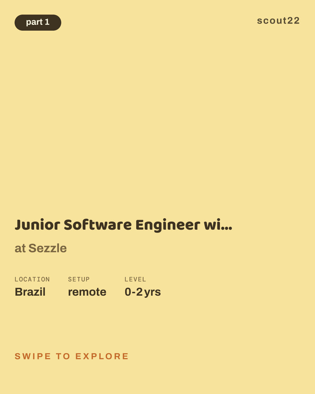 Junior Software Engineer with Accounting Experience (Brazil) at Sezzle
