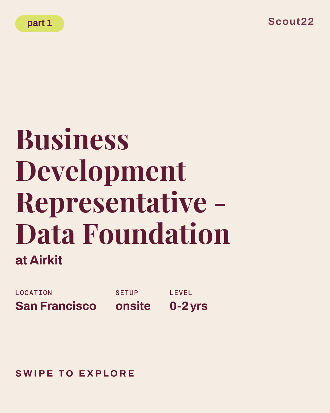 Business Development Representative - Data Foundation at Airkit