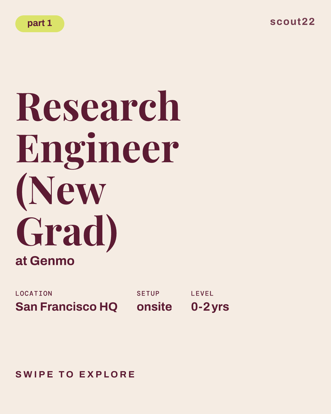Research Engineer (New Grad) at Genmo