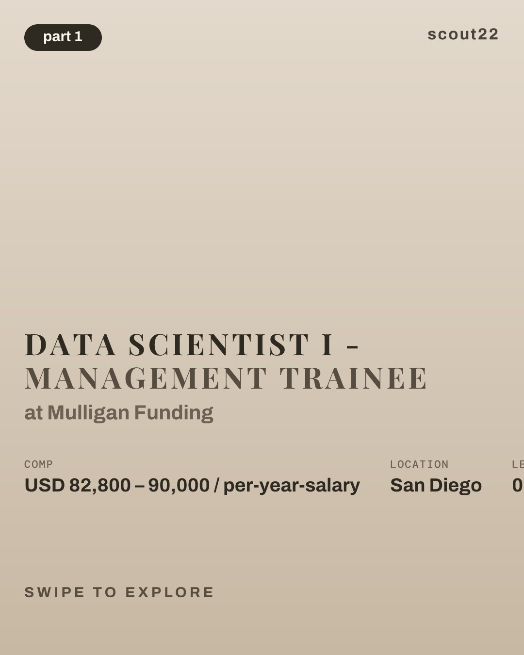 Data Scientist I - Management Trainee at Mulligan Funding